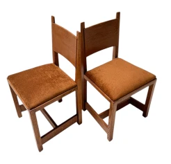 Two Art Deco Modernist Side Chairs by Hendrik Wouda for Pander, 1924